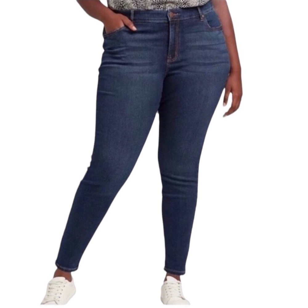 Lane Bryant Mid Rise Super Stretch Skinny Jeans